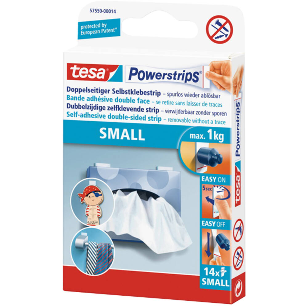 Tesa Powerstrips Small 14 st 57550-00014-21