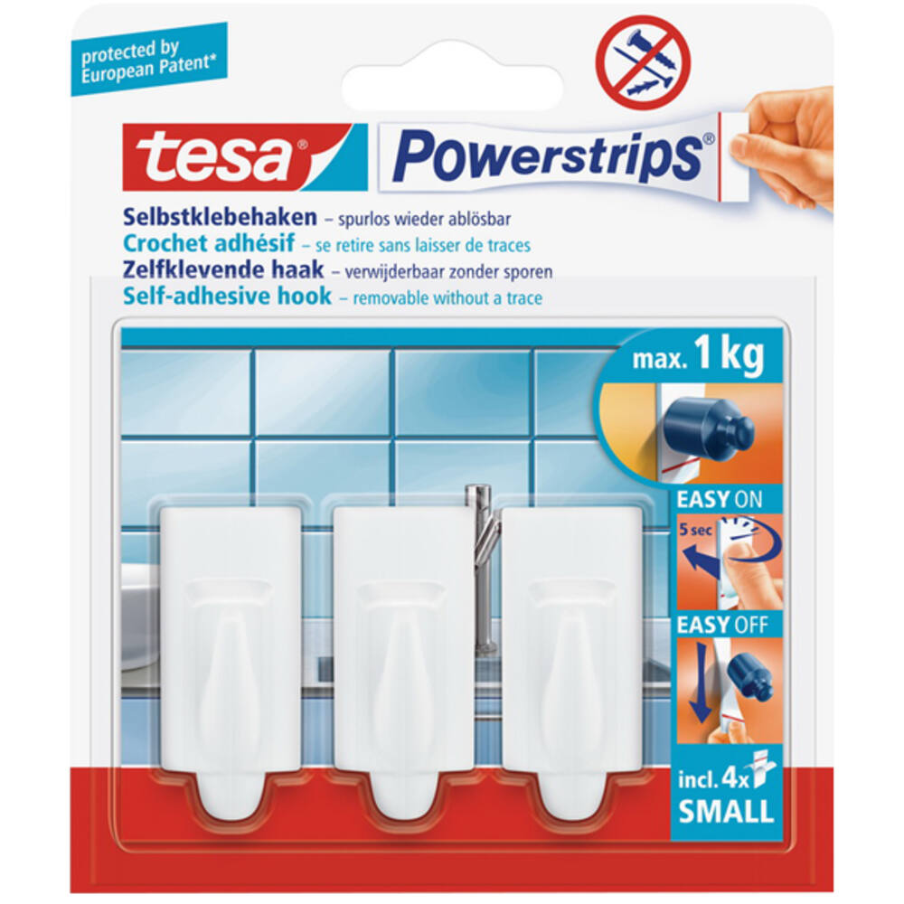 Tesa Powerstrips Small Trend Wit