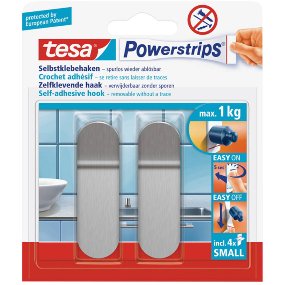 Tesa Powerstrips Small Metaal