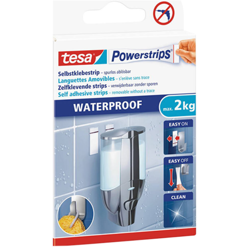 Tesa Powerstrips Waterproof Strips Large
