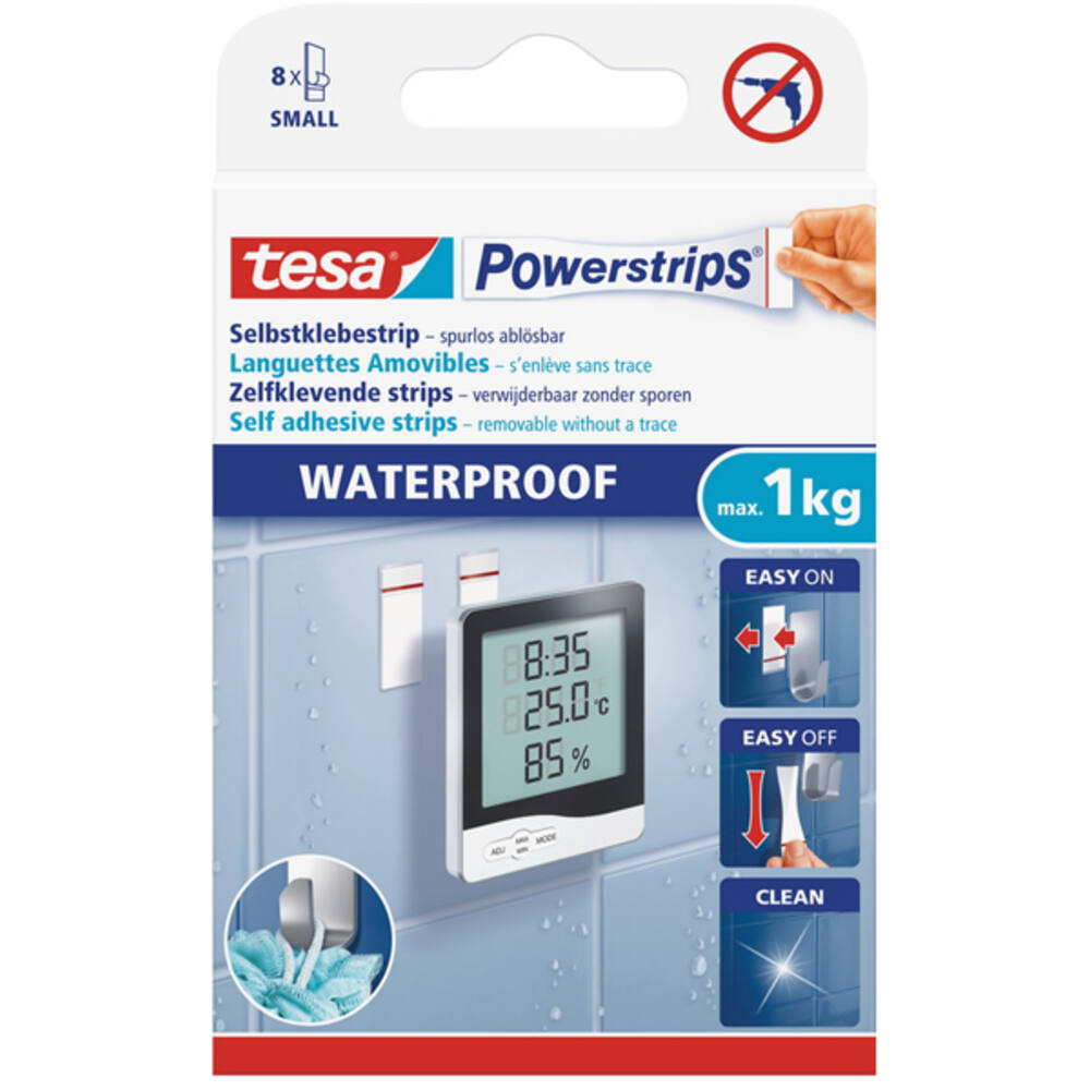 Tesa Powerstrips Waterproof Strips Small