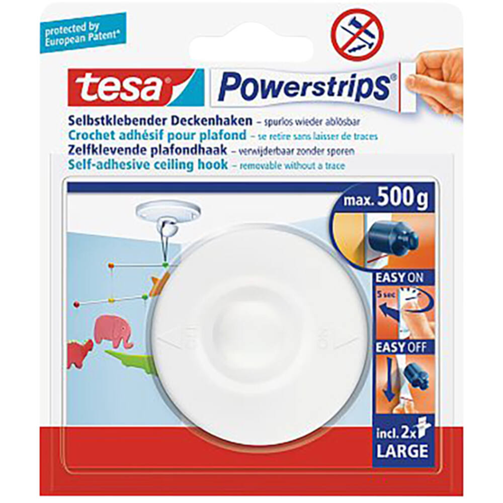 Tesa Powerstrips Fix Plafond Haak