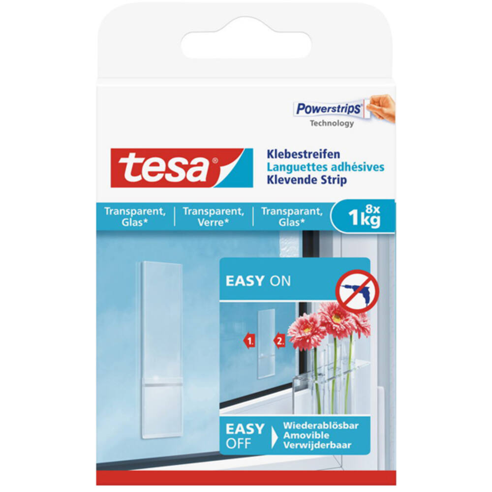 Tesa Powerstrips Transparant 1 kg