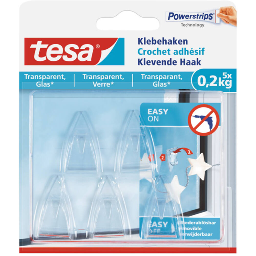 Tesa Deco Haak Transparant 200 g