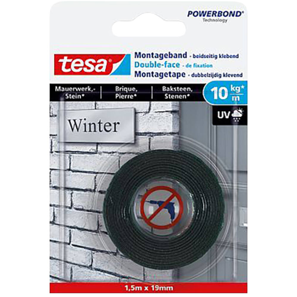 Tesa Powerbond® Montagetape Baksteen 1,5M x 19 mm