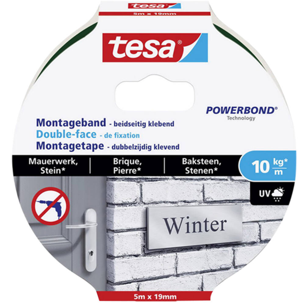 Tesa Powerbond® Montagetape Baksteen 5M x 19 mm