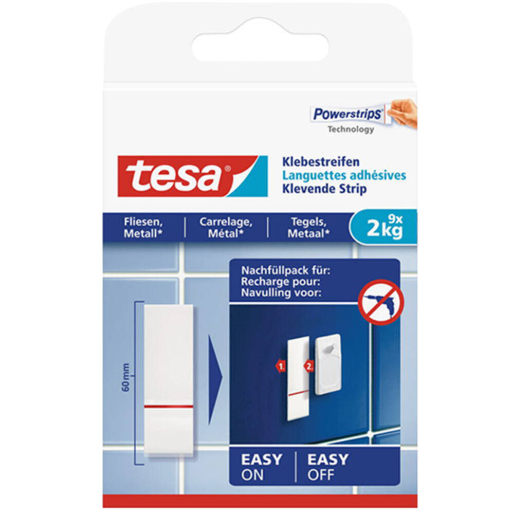 Tesa Powerstrips® Tegels & Metaal 2 kg