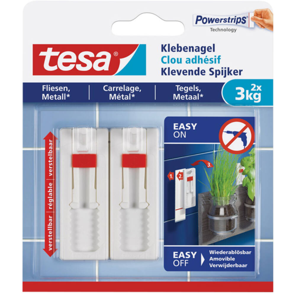 Tesa Verstelbare Klevende Spijker Tegels & Metaal 3 kg