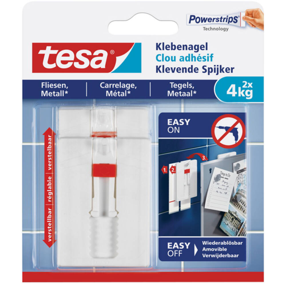 Tesa Verstelbare Klevende Spijker Tegels & Metaal 4 kg