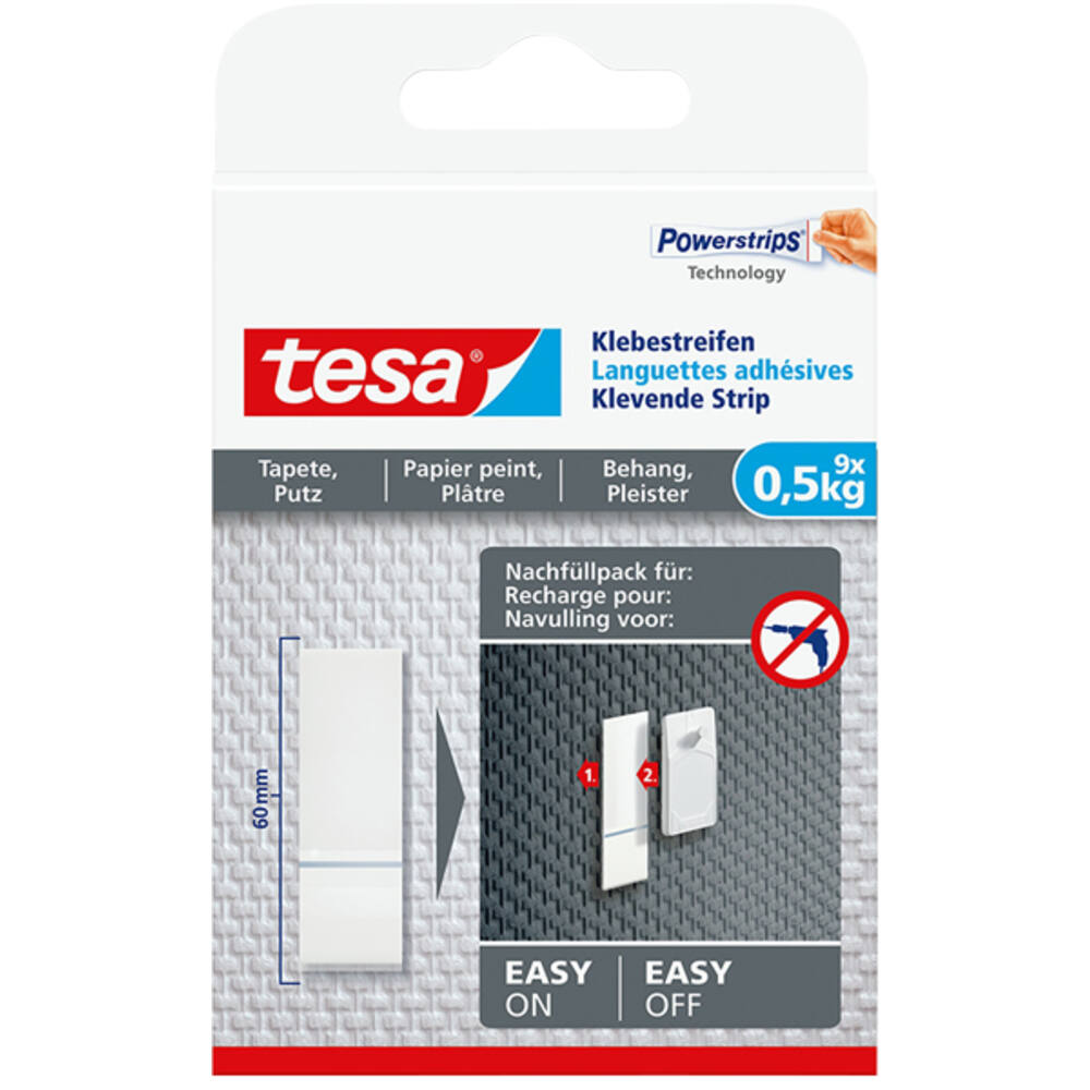 Tesa Powerstrips® Gevoelige Oppervlakken 0,5 kg