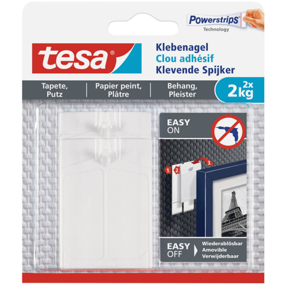 Tesa Klevende Spijker Gevoelige Oppervlakken 2 kg