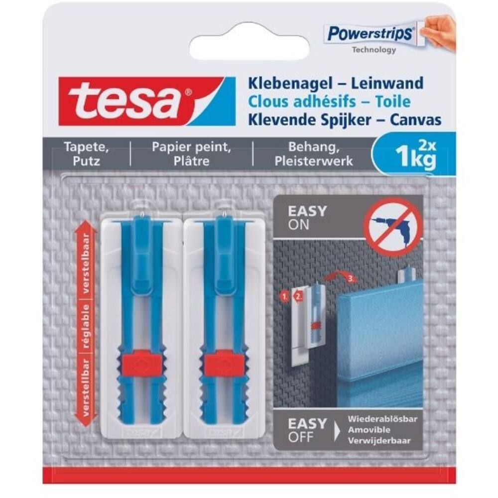 Tesa Klevende Spijker Canvas Gevoelige Oppervlakken 1 kg