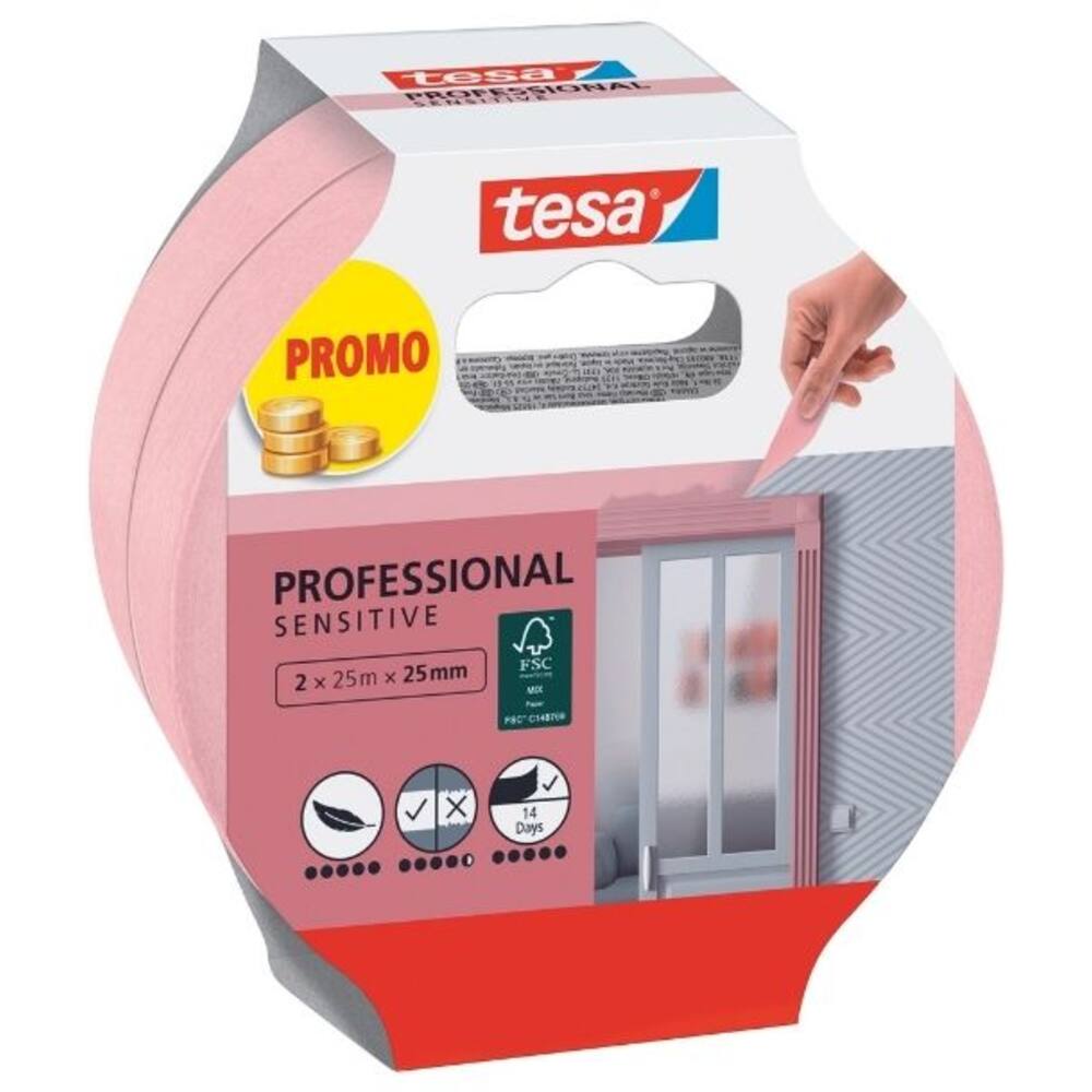 Tesa Afplakband Washi Sensitive 2x 25M x 25 mm