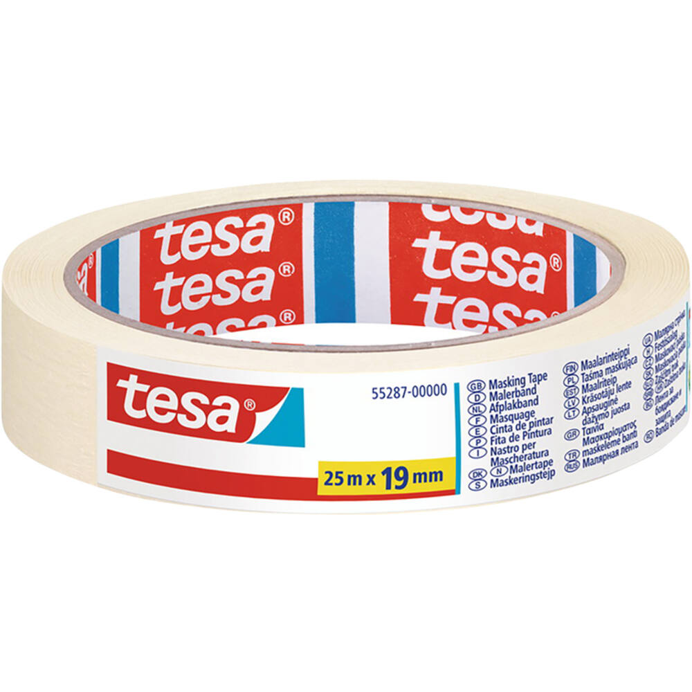 Tesa Afplakband Basic 25 m x 19 mm