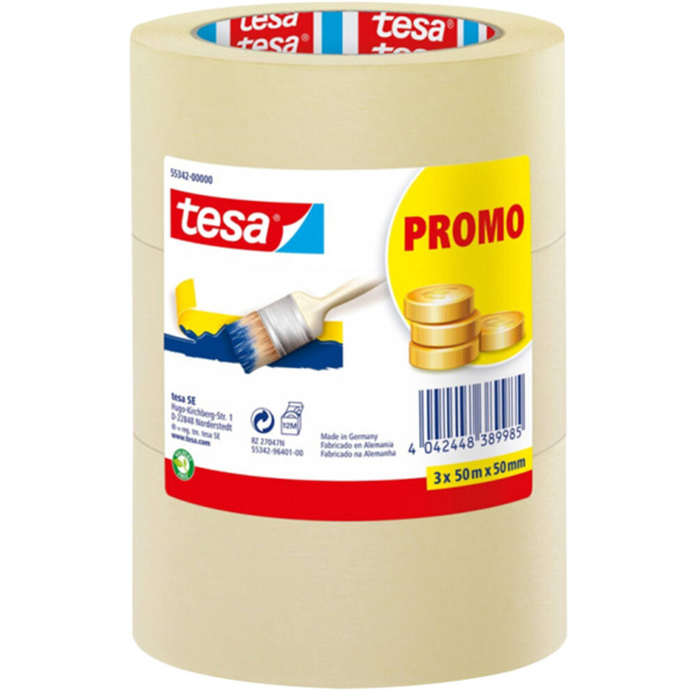 Tesa Afplakband Universeel 3Mx50Mx50 mm