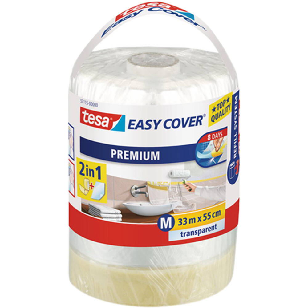 Tesa Easy Cover Afdekfolie + Afplakband 33M x 0,55M Navulling