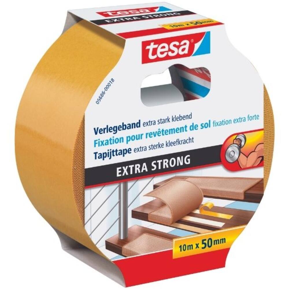 Tesa Tapijttape Extra Sterk 10M x 50 mm