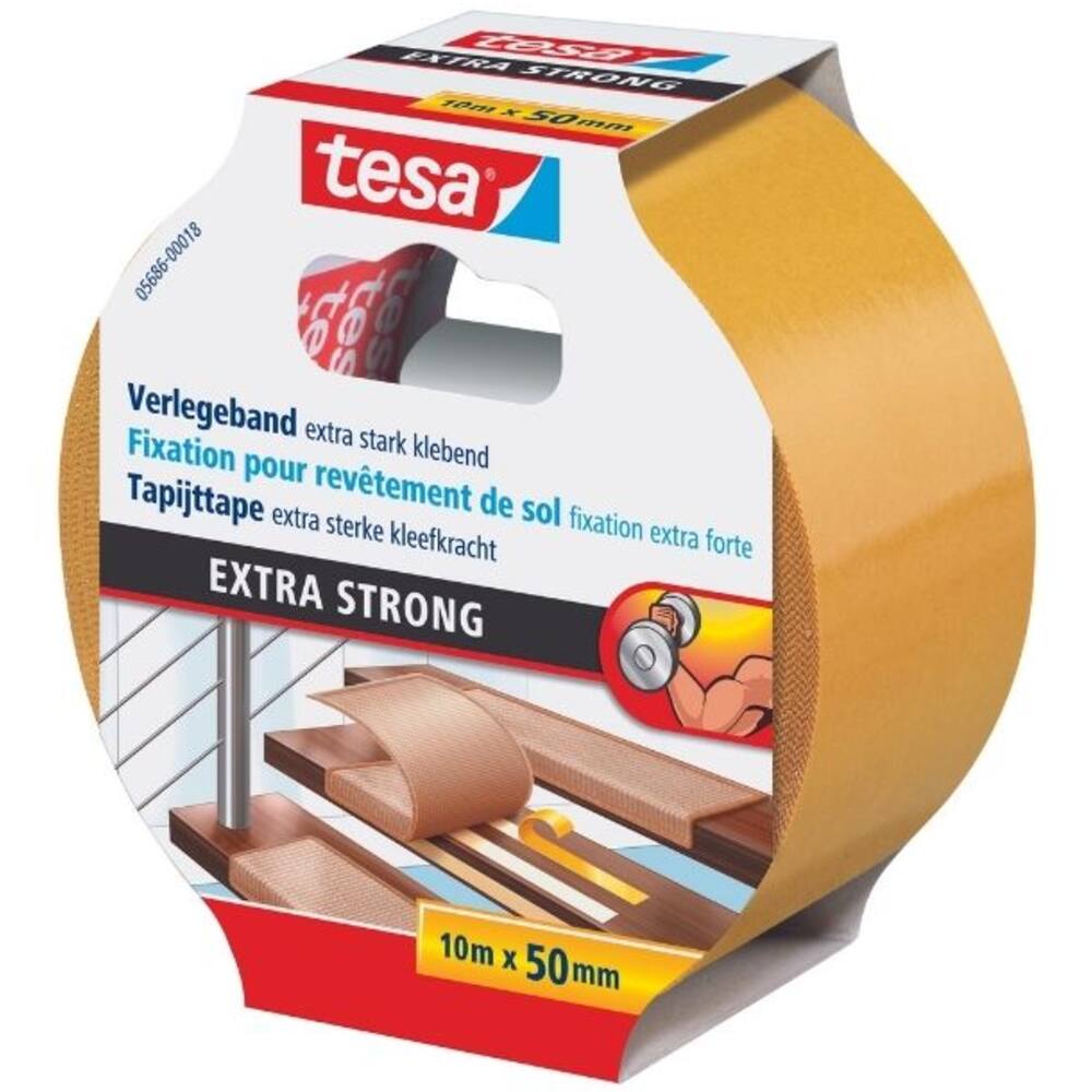 Tesa Tapijttape Extra Sterk 10M x 50 mm