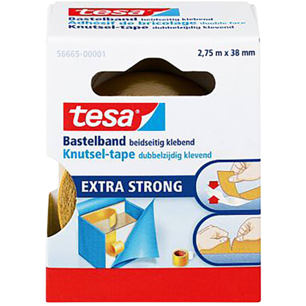 Tesa Tesafilm Dubbelzijdige Knutseltape 2,75M x 38  mm