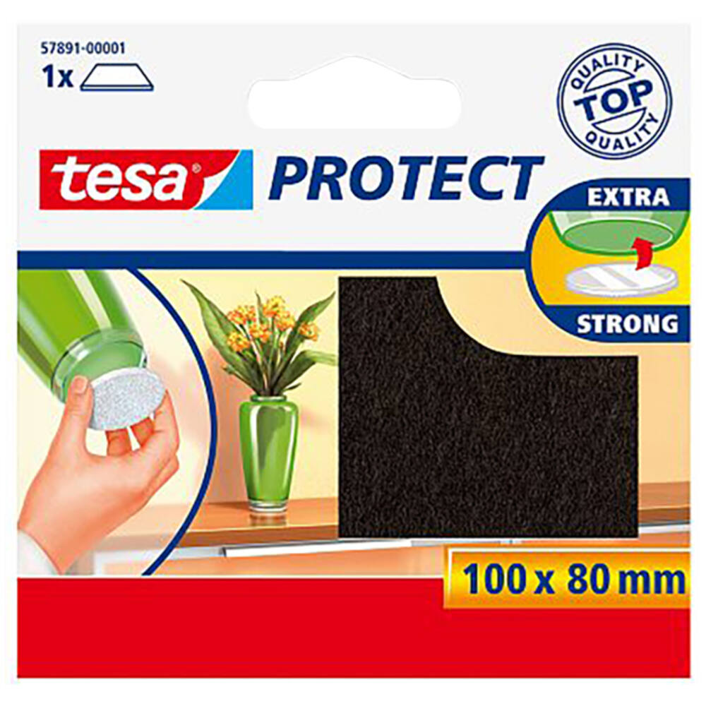 Tesa Vilt 100 x 80 mm Bruin