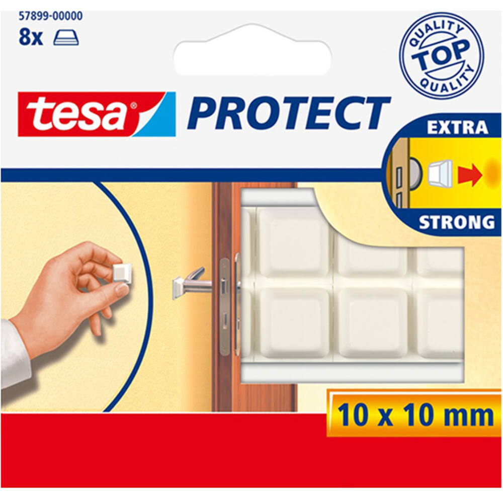 Tesa Beschermblokjes Vierkant Wit