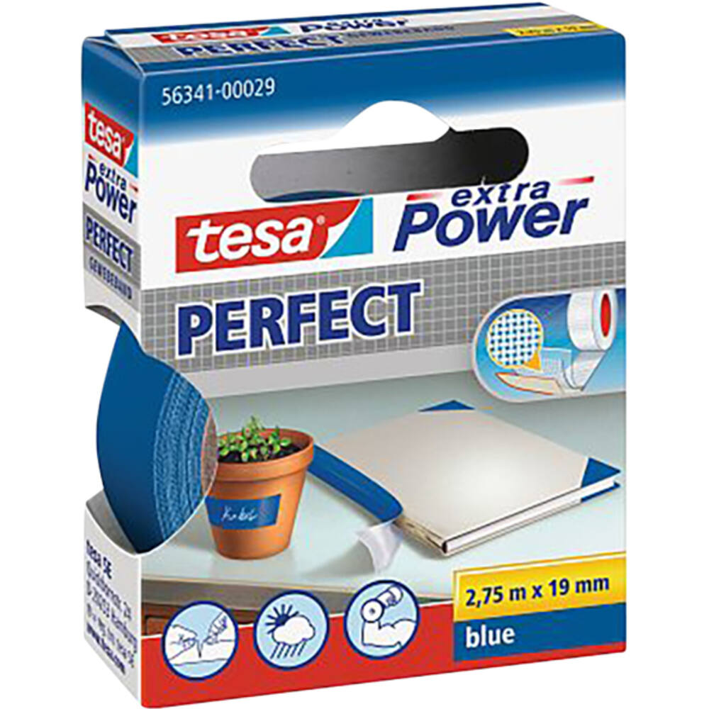 Tesa Extra Power® Perfect 2.75M x 19 mm Blauw