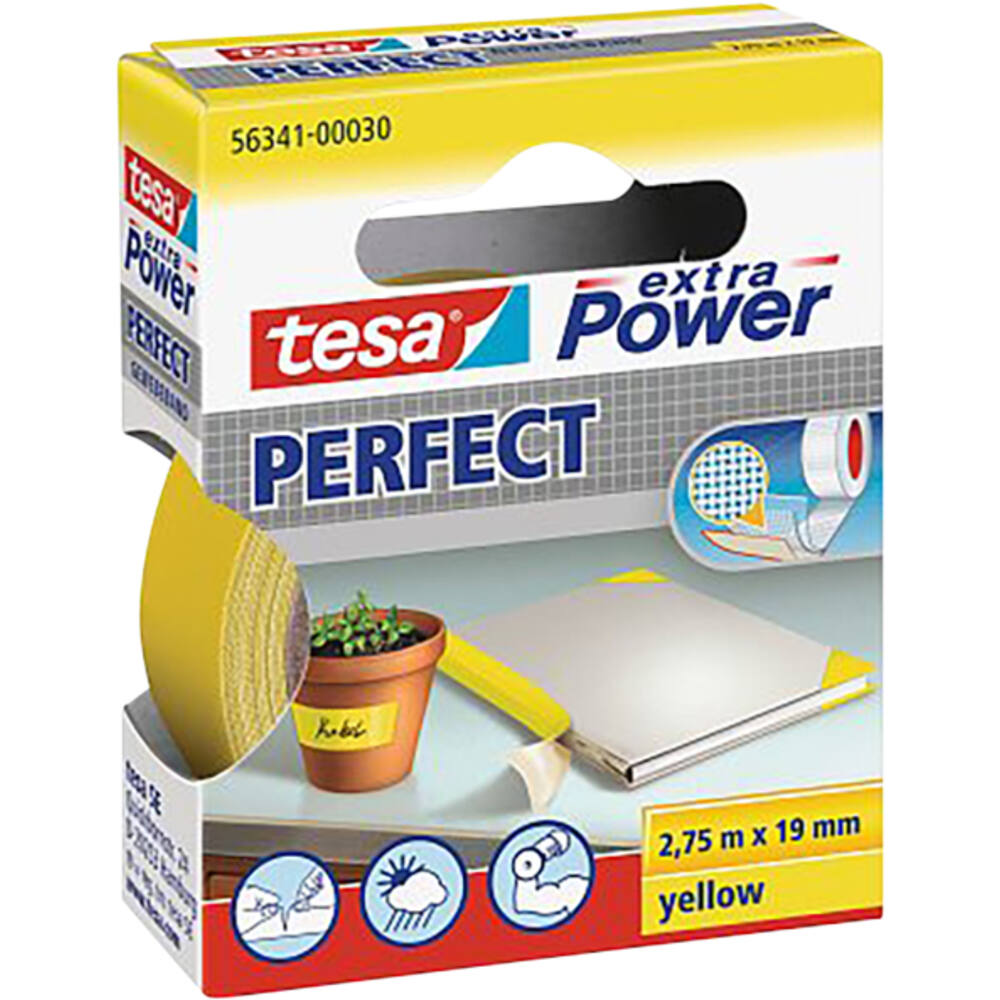 Tesa Extra Power® Perfect 2.75M x 19 mm Geel