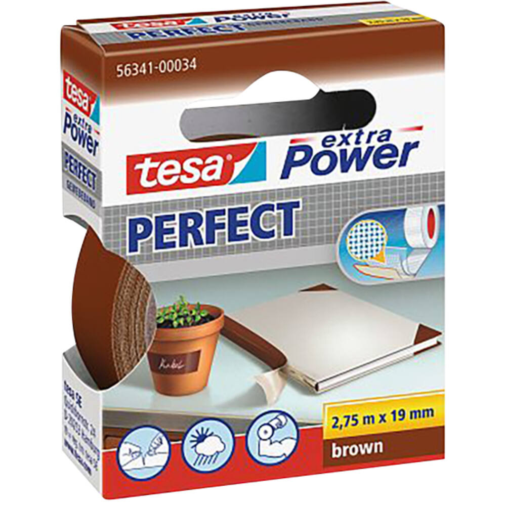 Tesa Extra Power® Perfect 2.75M x 19 mm Bruin
