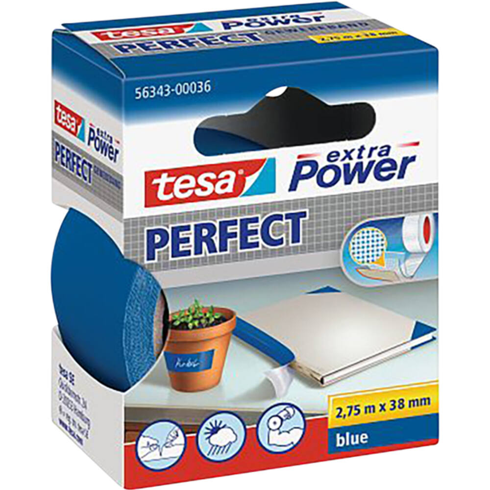 Tesa Extra Power® Perfect 2.75M x 38 mm Blauw