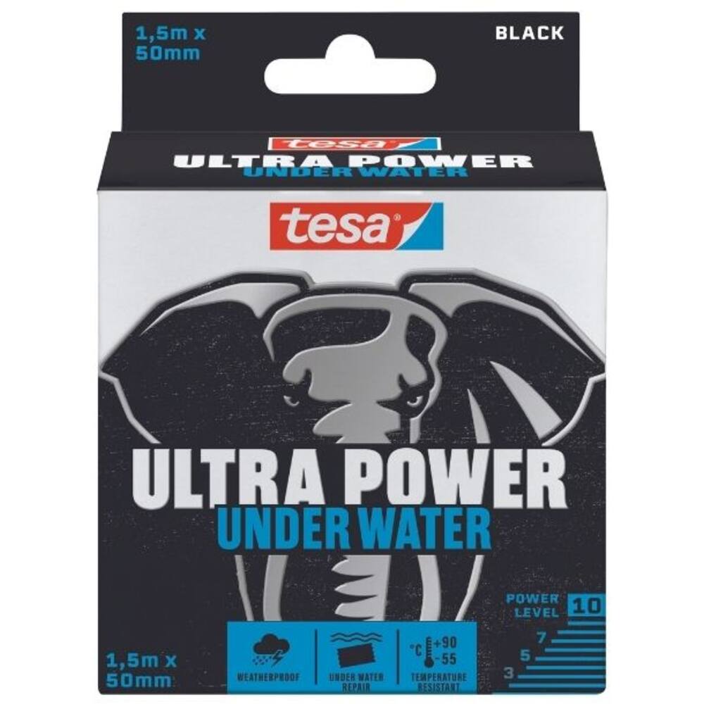 Tesa Ultra Power Under Water 15 m x 50 mm Black