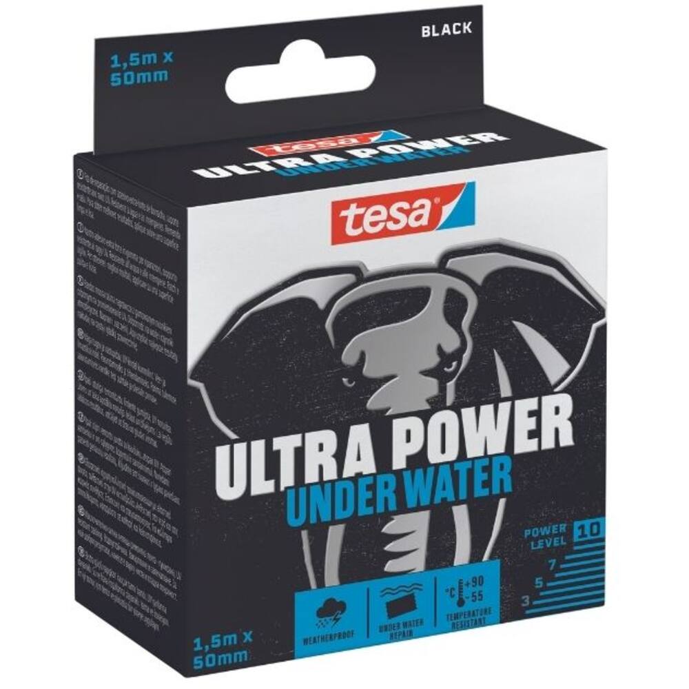 Tesa Ultra Power Under Water 15 m x 50 mm Black