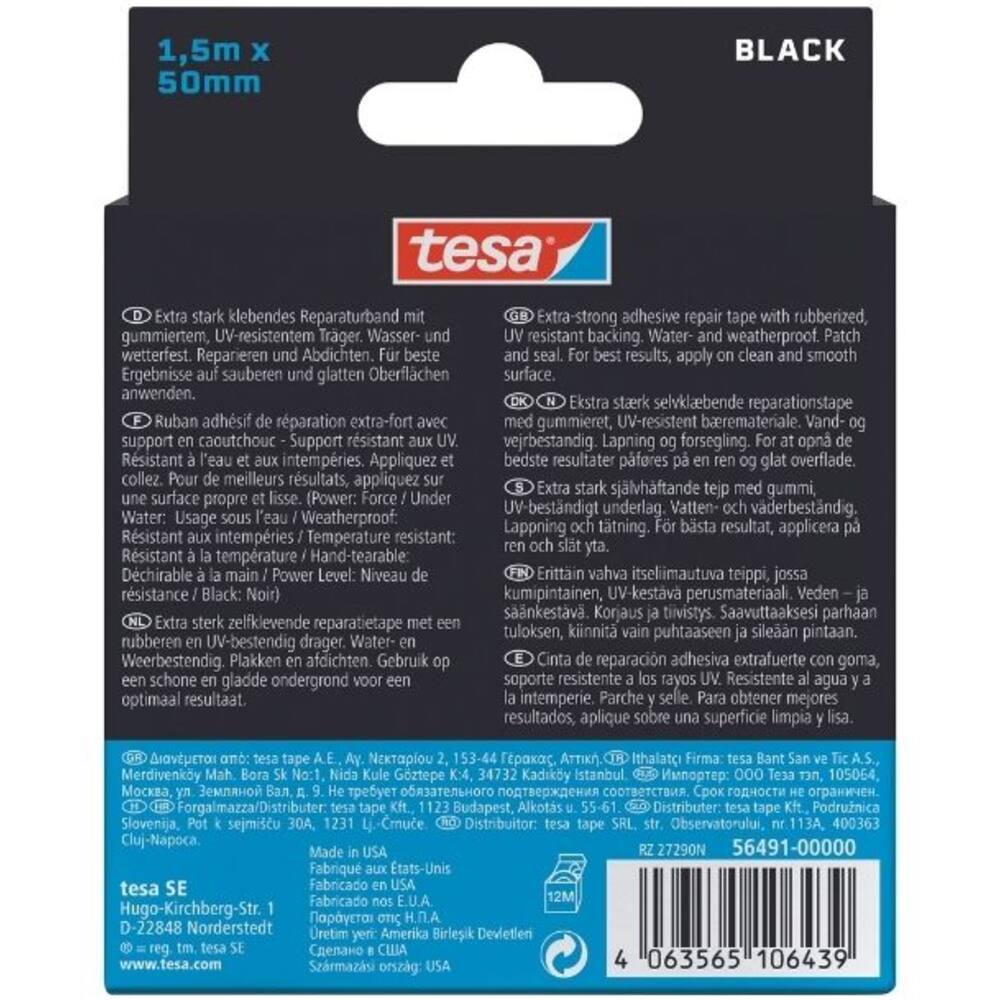 Tesa Ultra Power Under Water 15 m x 50 mm Black