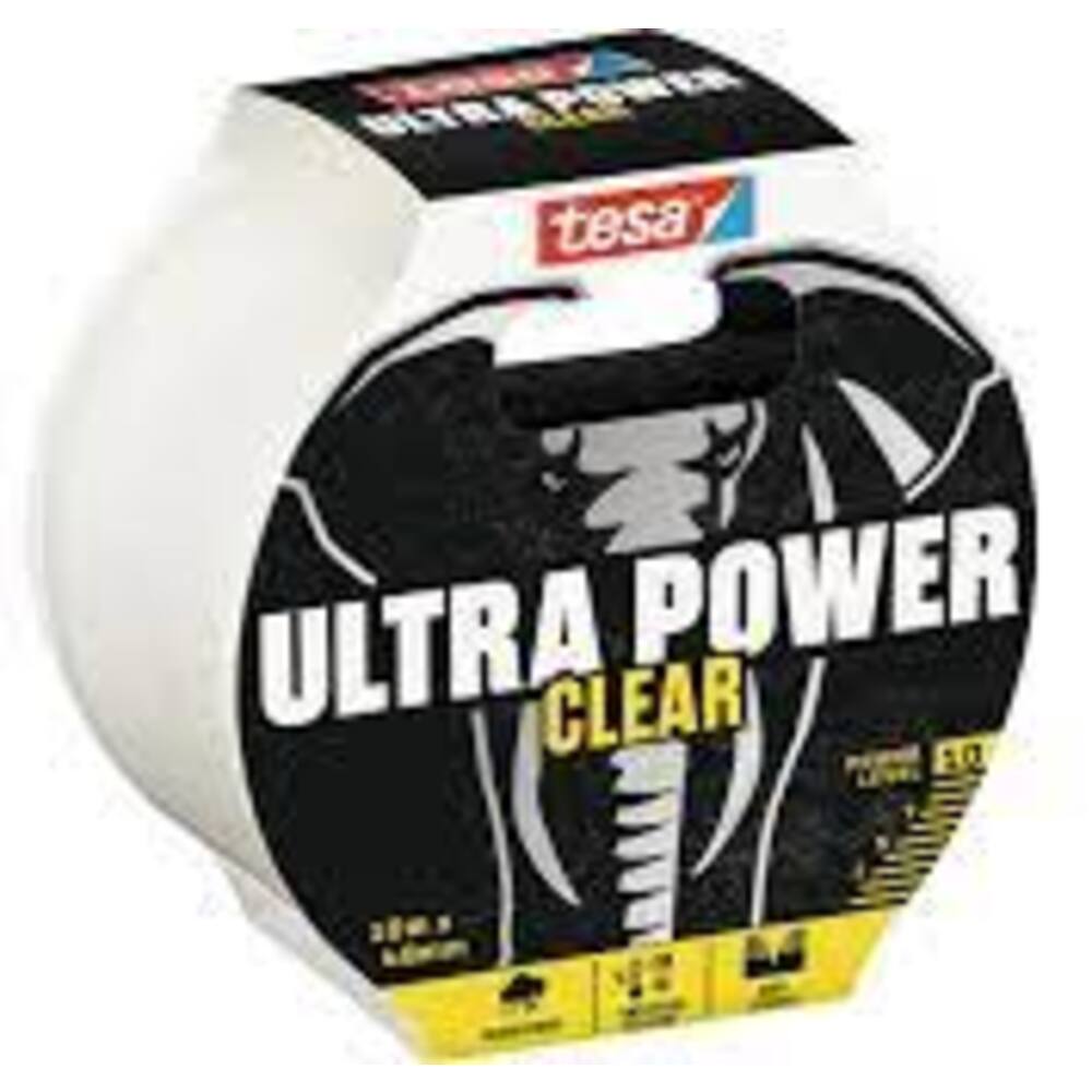 Tesa Ultra Power Clear Repair 10 m x 48 mm Transparant
