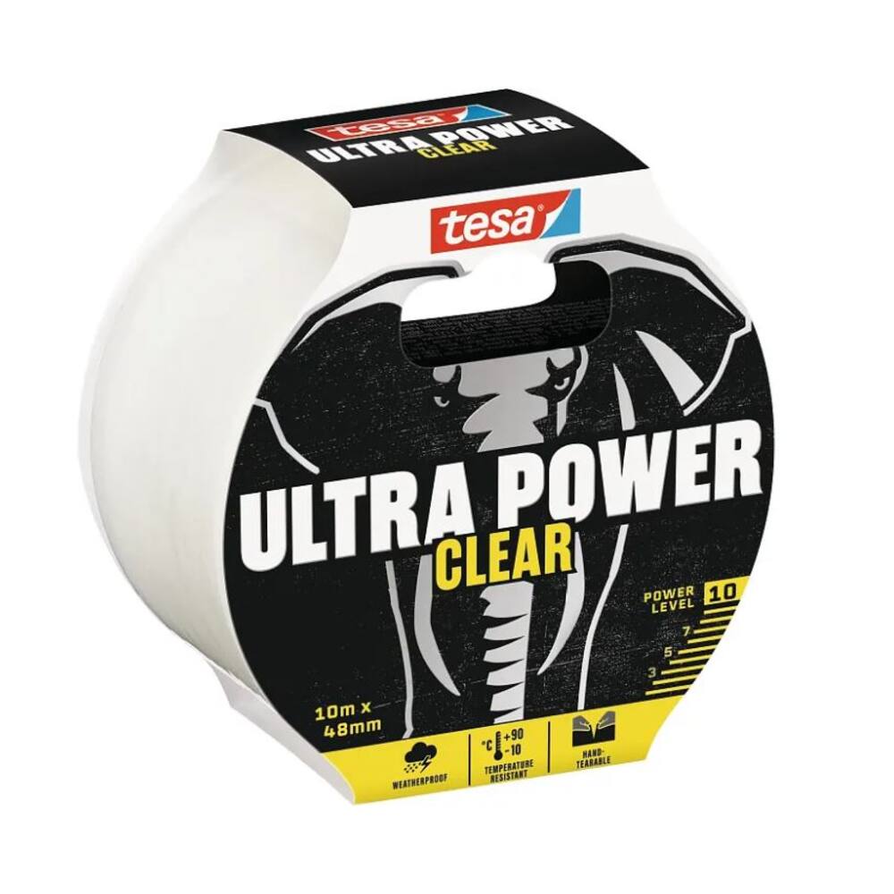 Tesa Ultra Power Clear Repair 20 m x 48 mm Transparant