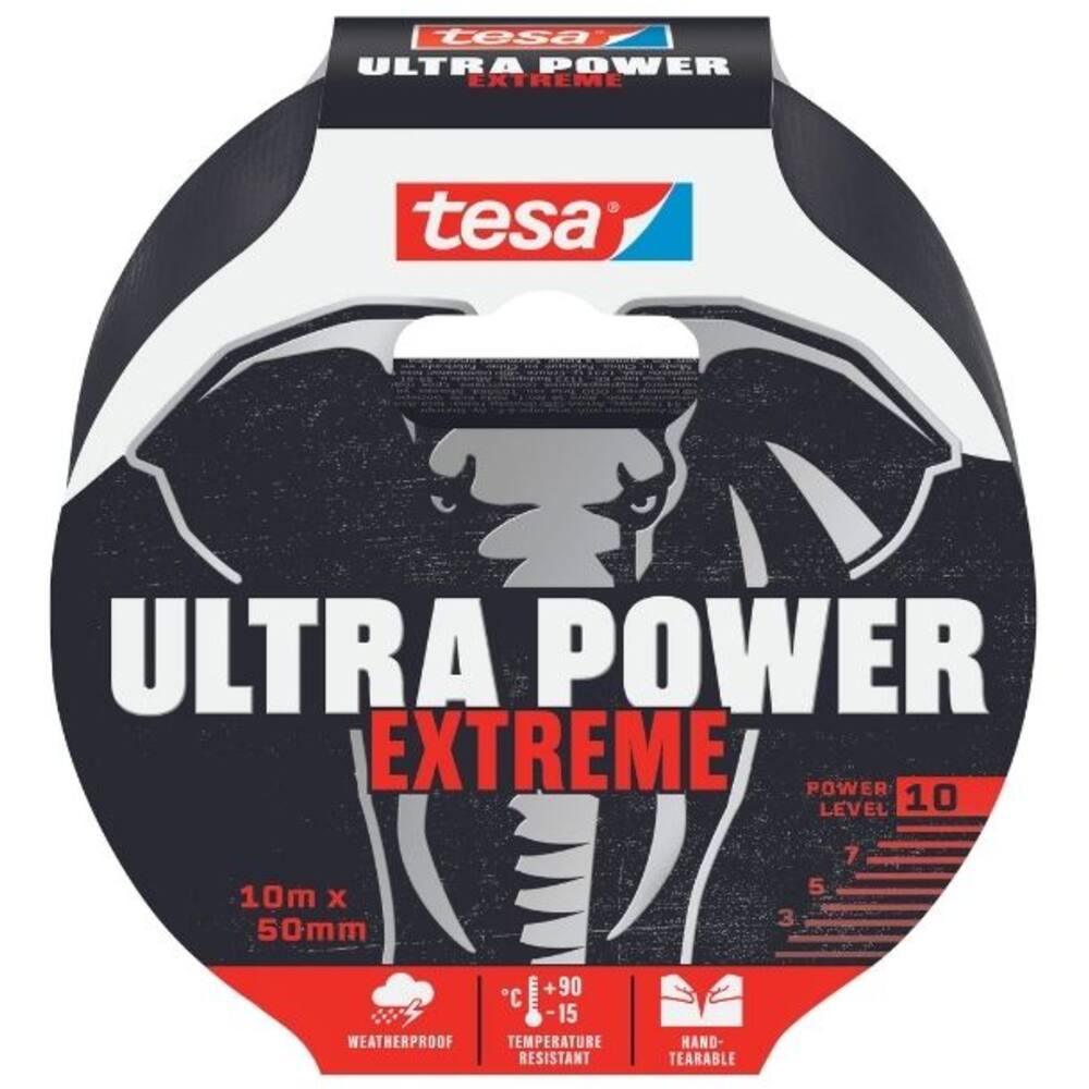 Tesa Ultra Power Extreme Repair 10 m x 50 mm Black