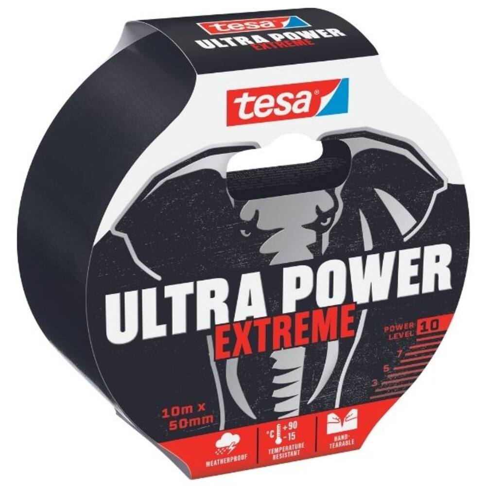Tesa Ultra Power Extreme Repair 10 m x 50 mm Black
