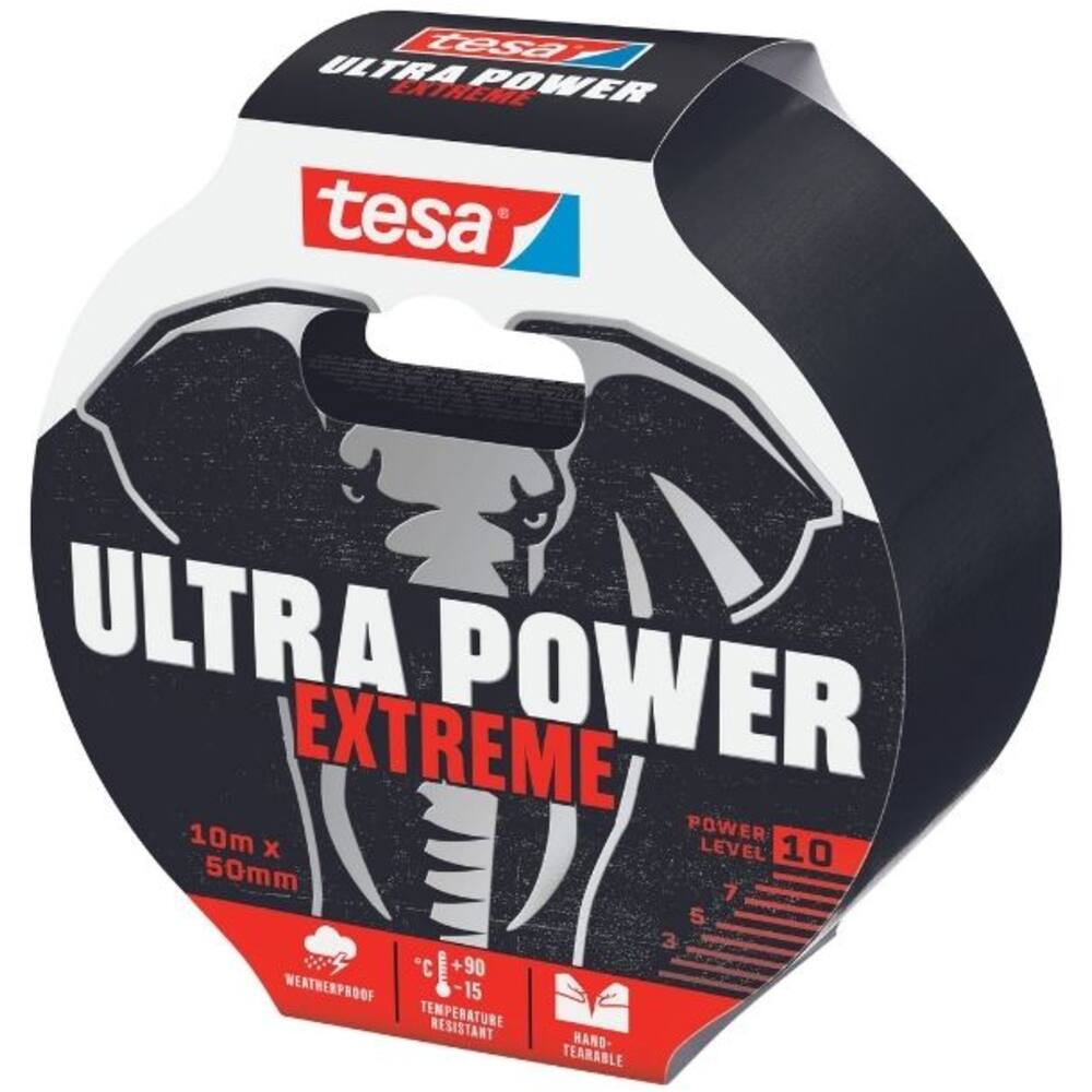 Tesa Ultra Power Extreme Repair 10 m x 50 mm Black