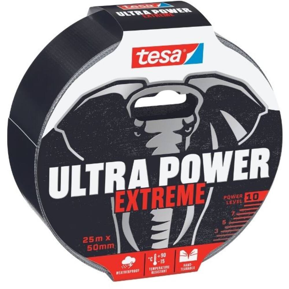 Tesa Ultra Power Extreme Repair 20 m x 50 mm Black