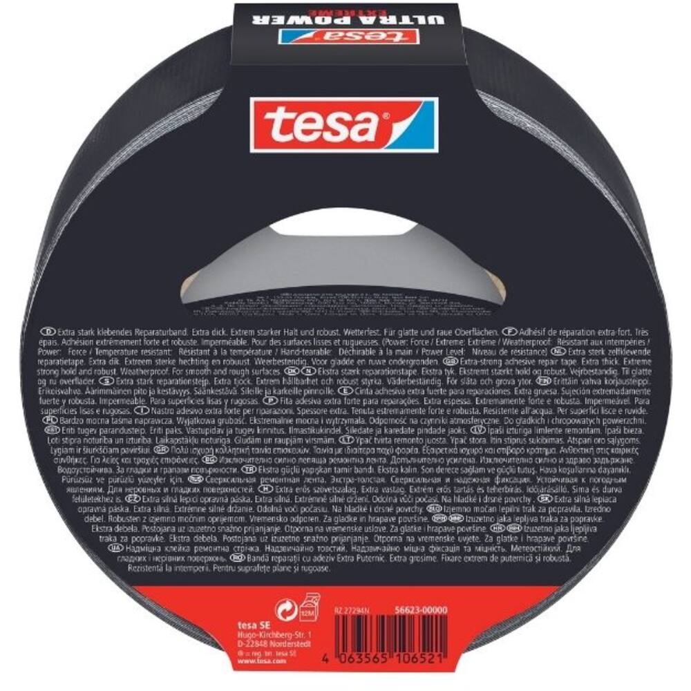 Tesa Ultra Power Extreme Repair 20 m x 50 mm Black