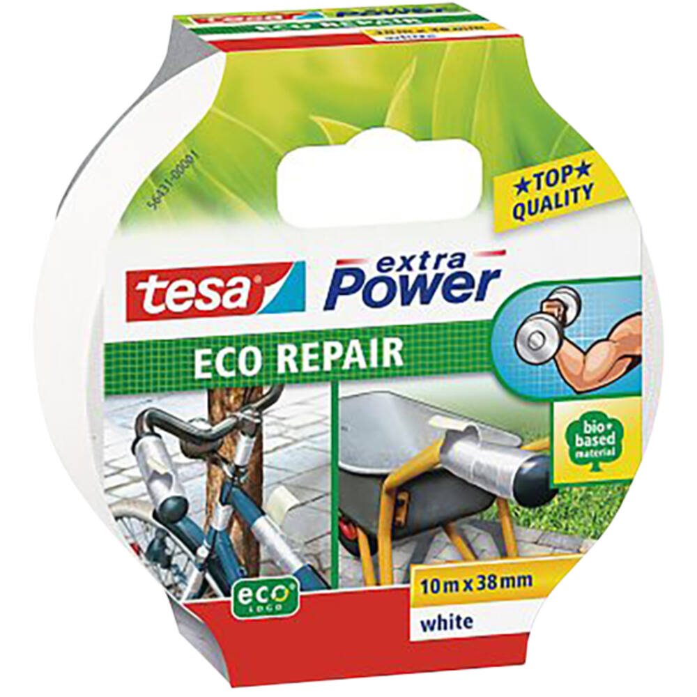 Tesa Extra Power Eco Repair 10M x 38 mm Wit