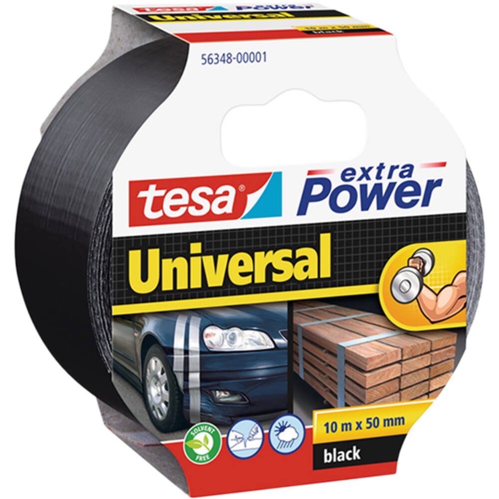 Tesa Extra Power® Universal 10M x 50 mm Zwart