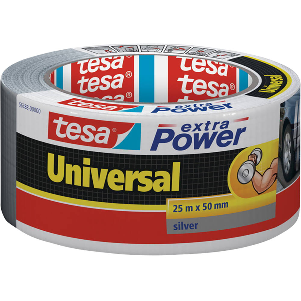 Tesa Extra Power® Universal 25M x 50 mm Grijs