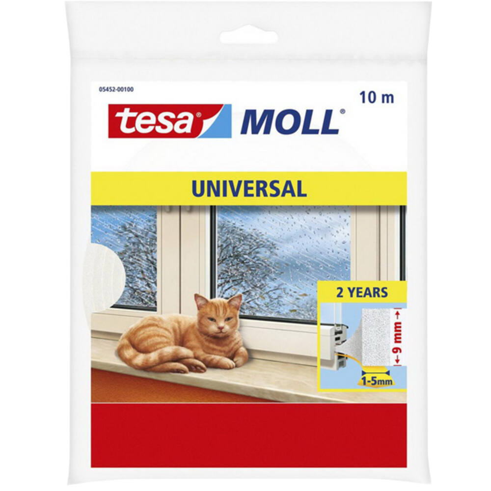 Tesa Tesamoll Universal Schuimprofiel 2Jr 10M x 9 mm Wit