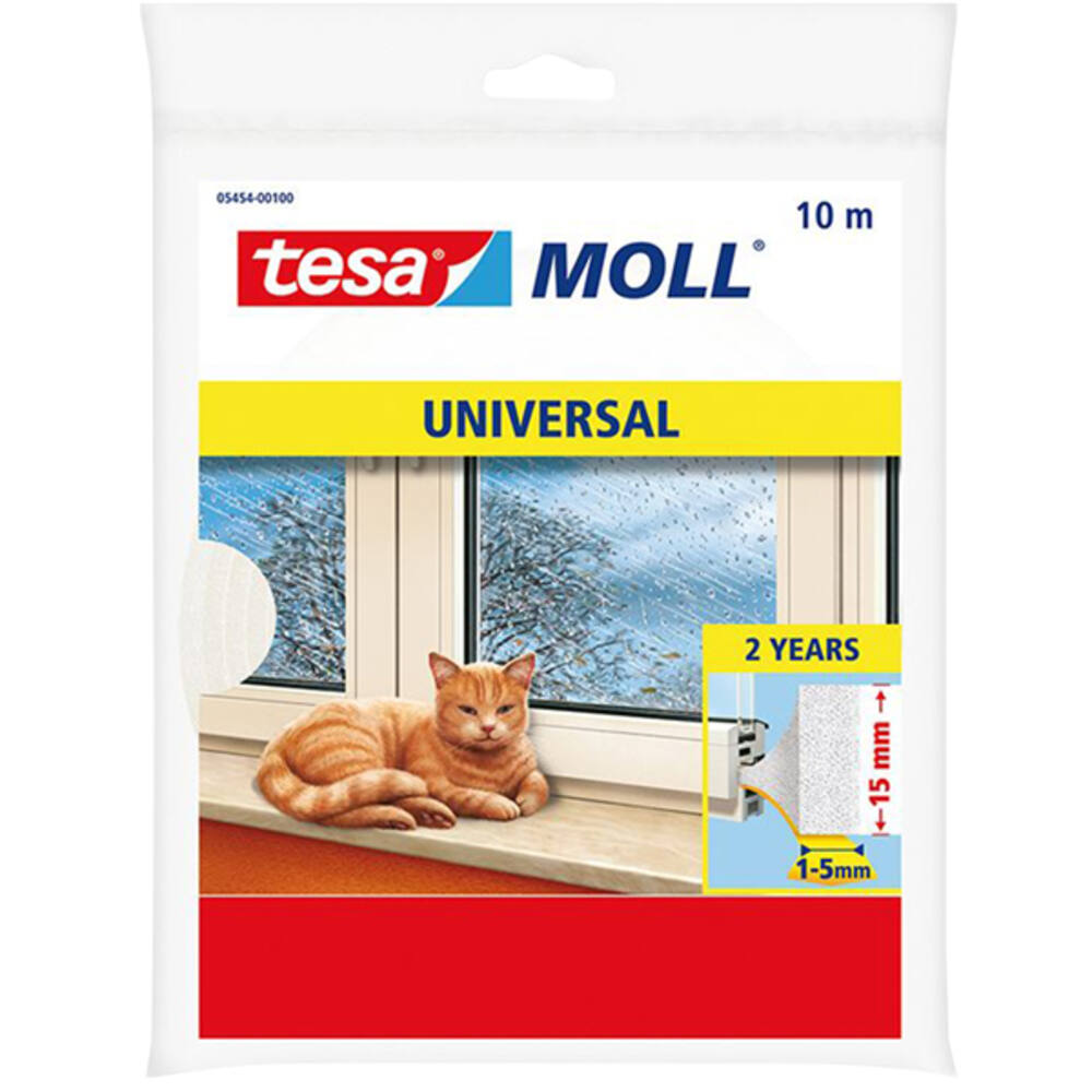 Tesa Tesamoll Universal Schuimprofiel 2Jr 10M x 15 mm Wit