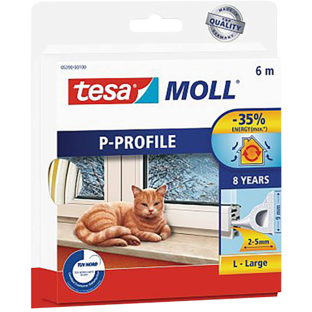 Tesa Tesamoll Classic P Profiel 8Jr 6M Wit