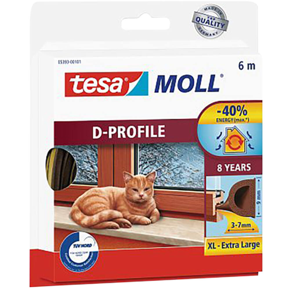 Tesa Tesamoll Classic D Profiel 8Jr 6M Bruin