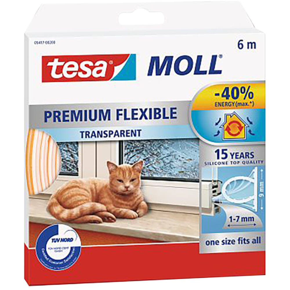 Tesa Tesamoll Premium Flexbile 15Jr 6M Transparant