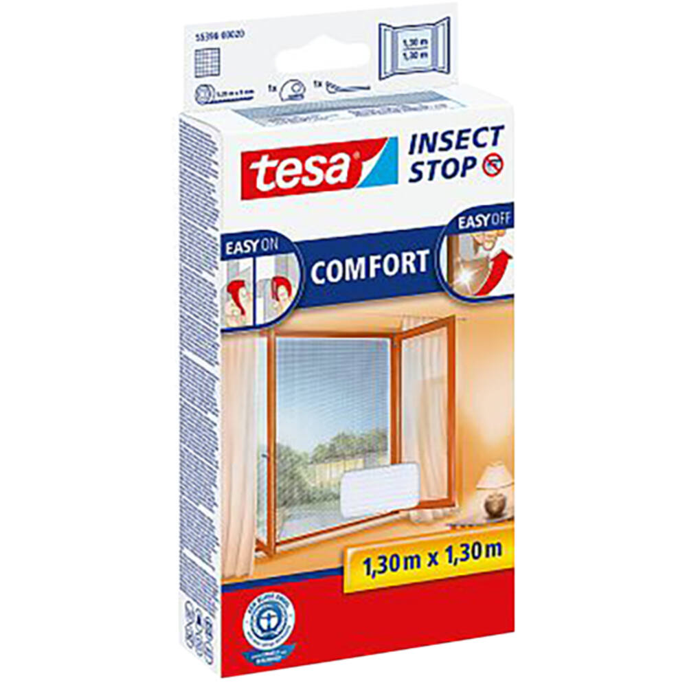 Tesa Comfort Vliegenhor Ramen 1,3M x 1,3M Wit