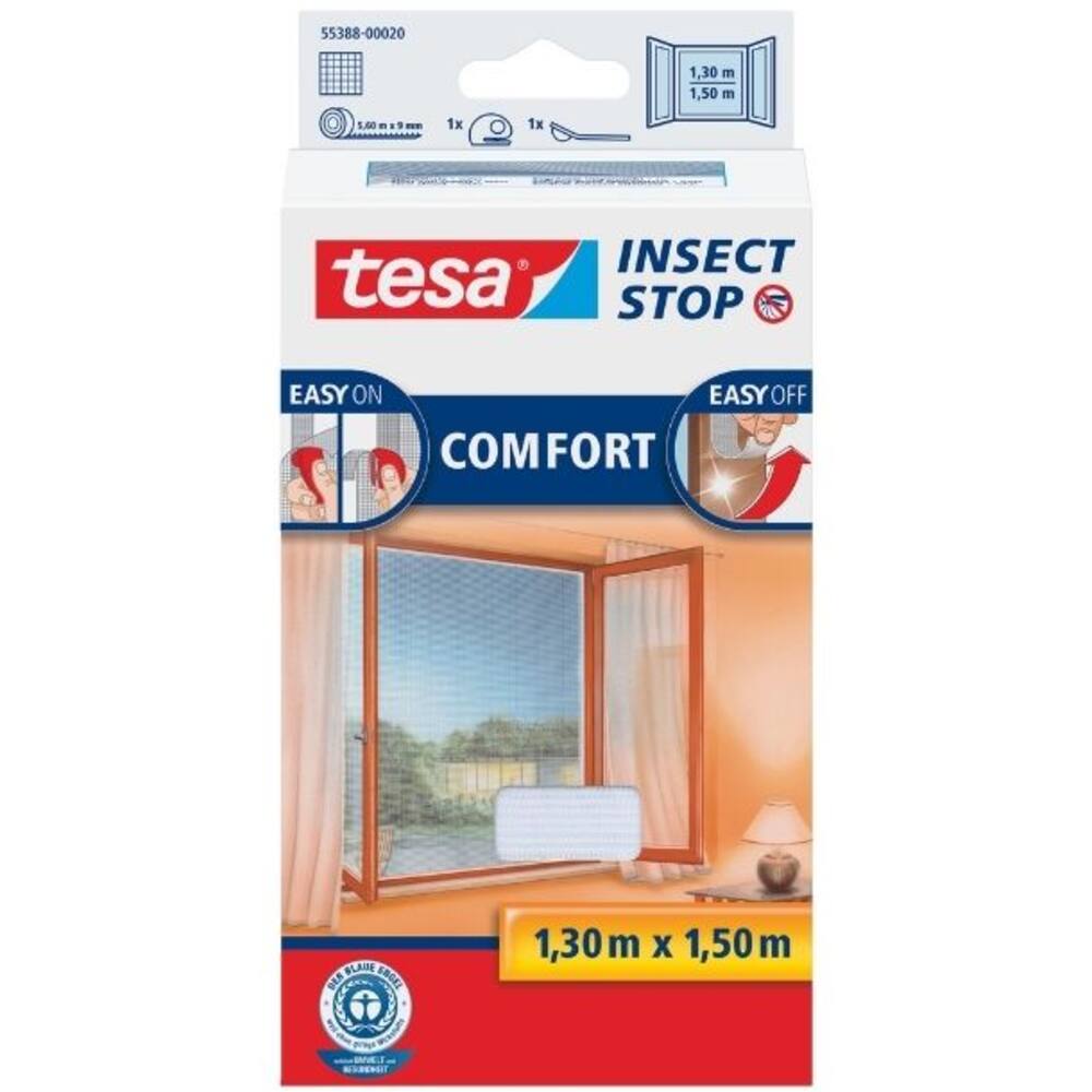 Tesa Comfort Vliegenhor Ramen 1,3M x 1,5M Wit