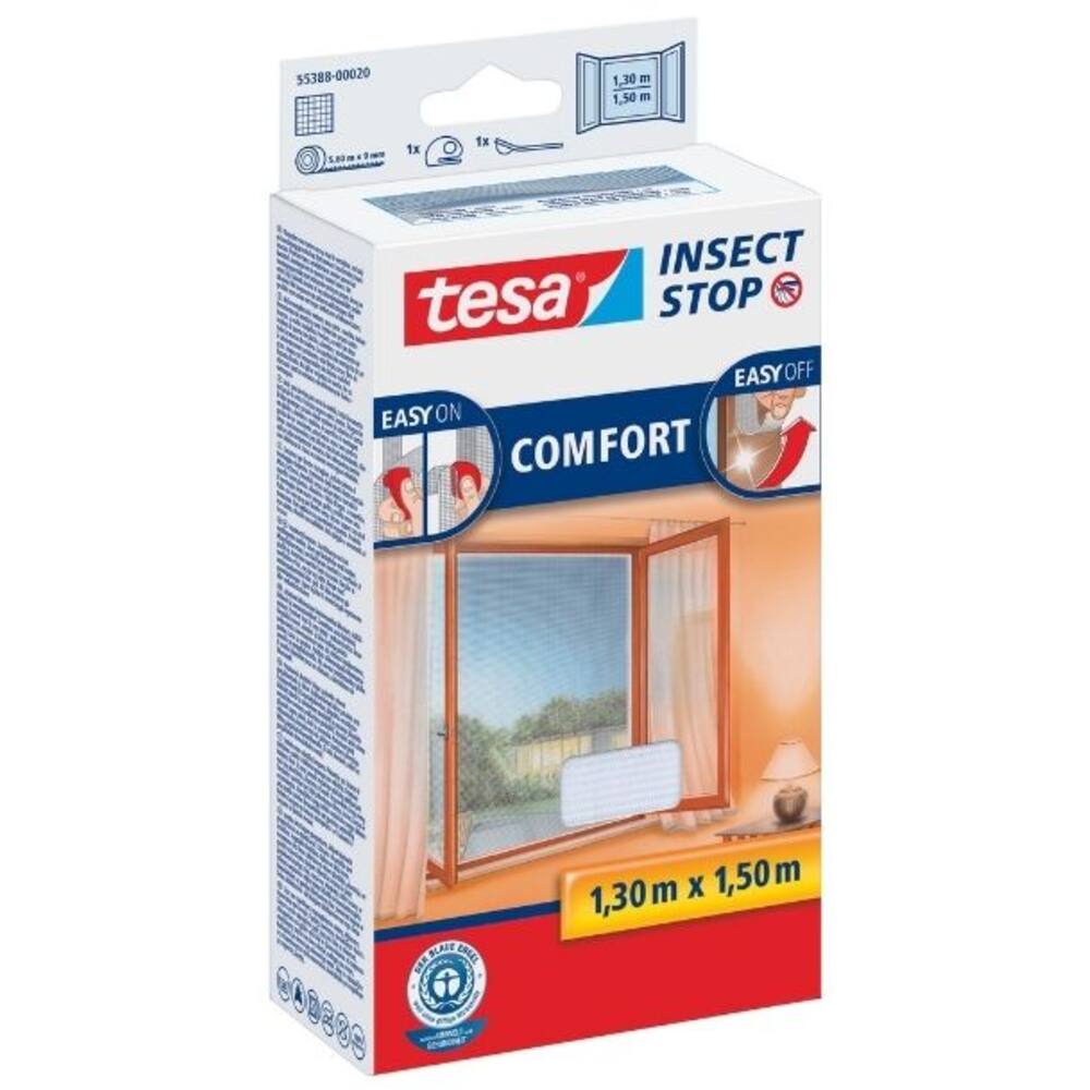 Tesa Comfort Vliegenhor Ramen 1,3M x 1,5M Wit